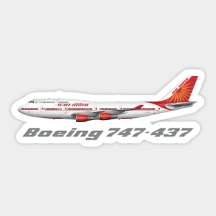 Air India 747-400 Tee Shirt Version Sticker